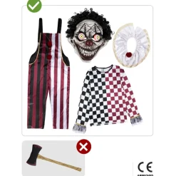 Outlet Disfraz Payaso Terrorífico Premium hombre XL Disfraces|Halloween