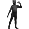 New Disfraz segunda piel negro para niños 10-12 años Halloween|Disfraces