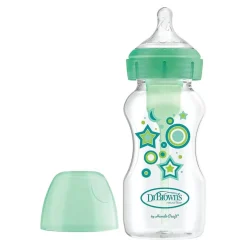 Outlet - Biberón Anticólico Options+ Boca Ancha 270 ml - Verde Biberones Y Chupetes·Biberones