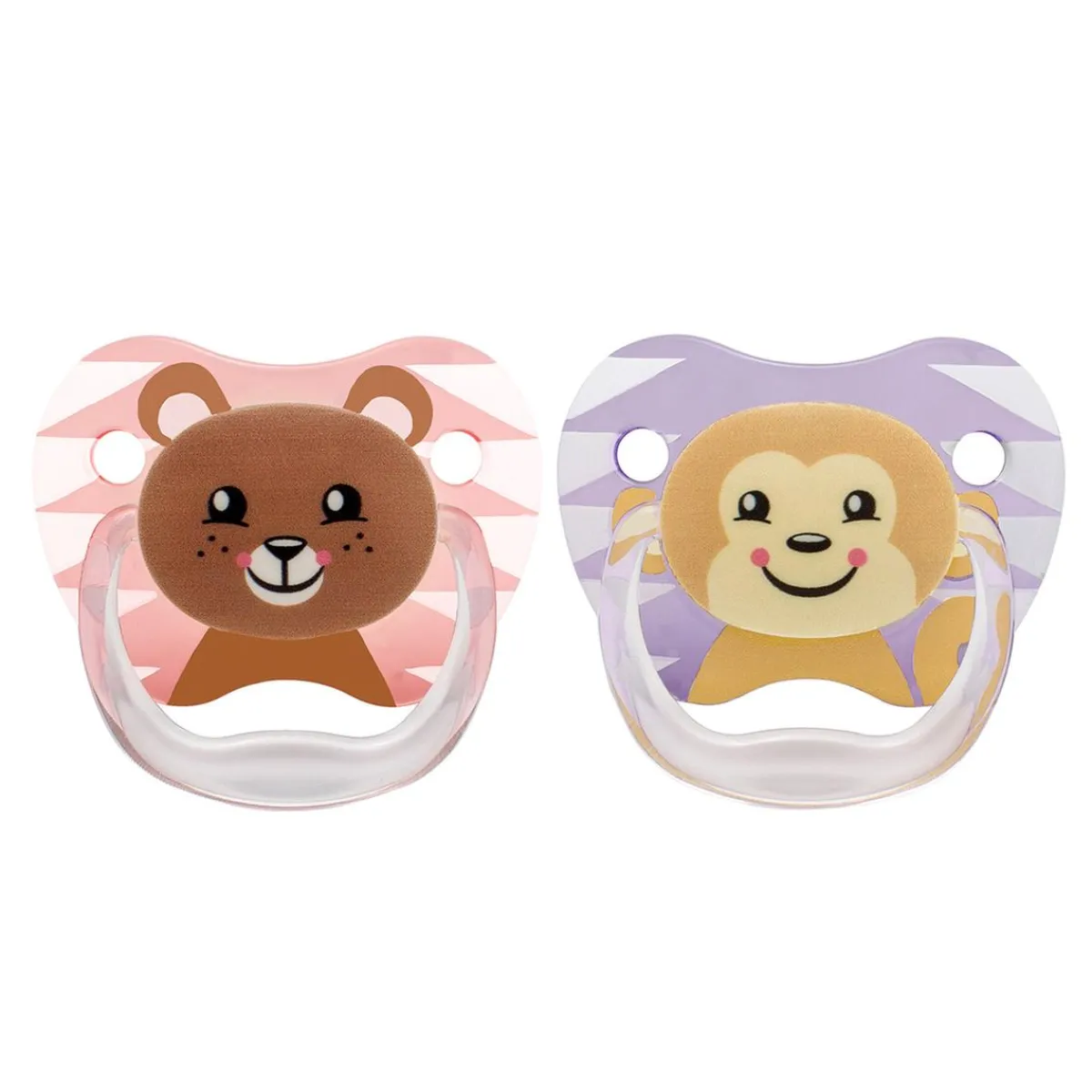 New Dr Brown's - Pack 2 Chupetes Animales 6-12 meses Rosa Biberones Y Chupetes·Chupetes