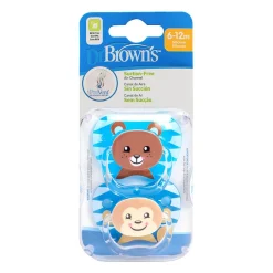Online Dr Brown's - Pack 2 Chupetes Animales 6-12 meses Azul Biberones Y Chupetes·Chupetes