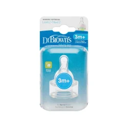 Hot Dr. Brown's - Pack 2 Tetinas Options Estándar Nivel 2 Biberones Y Chupetes·Tetinas