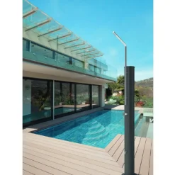 Ducha solar aluminio acabado negro 30L*GRE Online