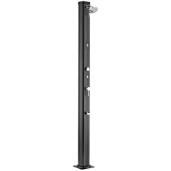 Best Ducha solar aluminio acabado negro con lavapiés 32L Piscinas|Juguetes De Verano