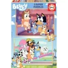 - Bluey - 2 Puzzles de madera 25 piezas Juegos Y Puzzles