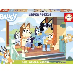 - Bluey - Puzzle de madera infantil 100 piezas Paisajes ㅤ*EDUCA BORRAS Online