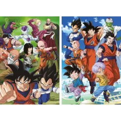 Hot - DragonBallZ - Puzzle Educa 2x500 ㅤ Juegos Y Puzzles