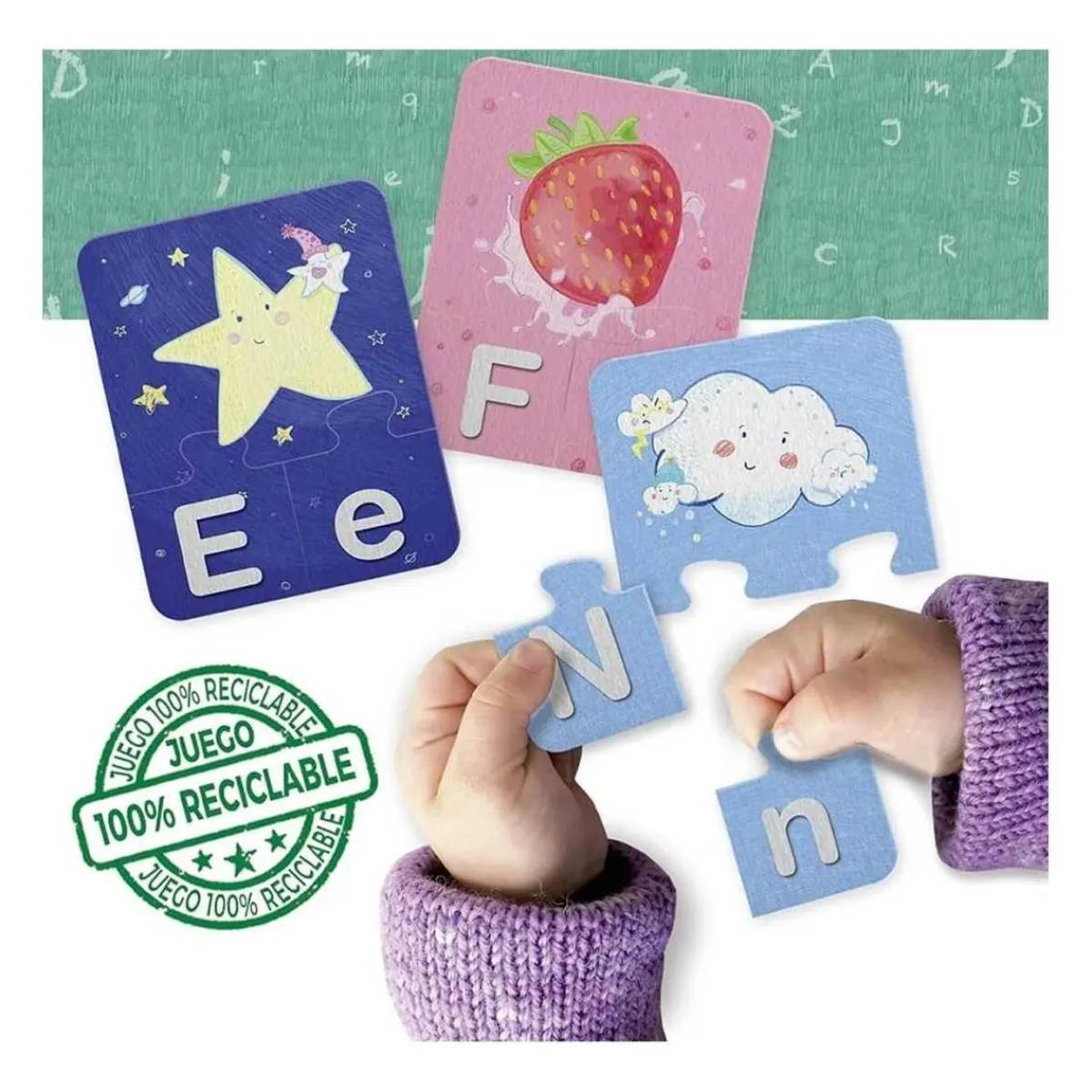 Sale - Juego educativo Aprender es Divertido: El Abecedario con 81 piezas ㅤ Juguetes Educativos Y Libros|Juegos Y Puzzles