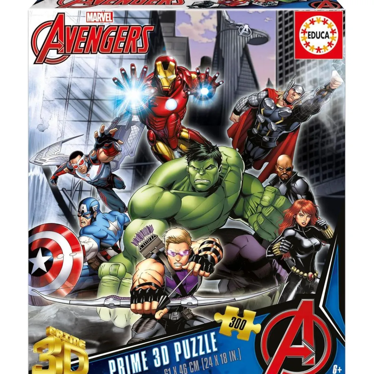 - Los Vengadores - 300 piezas con efecto 3D*EDUCA BORRAS Sale