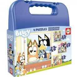 Borras - Maletín 4 Puzzles progresivos Bluey*EDUCA Sale