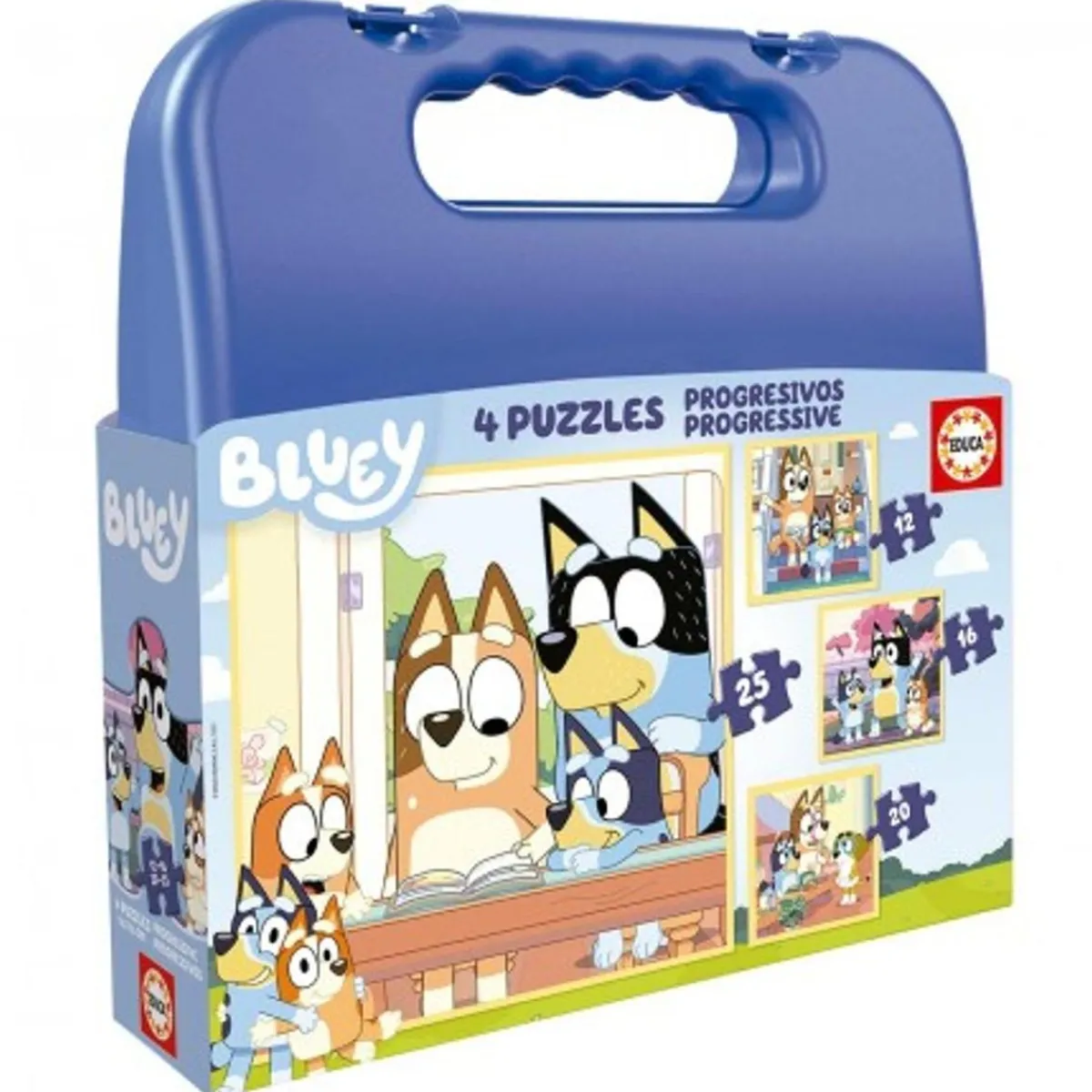 Borras - Maletín 4 Puzzles progresivos Bluey*EDUCA Sale