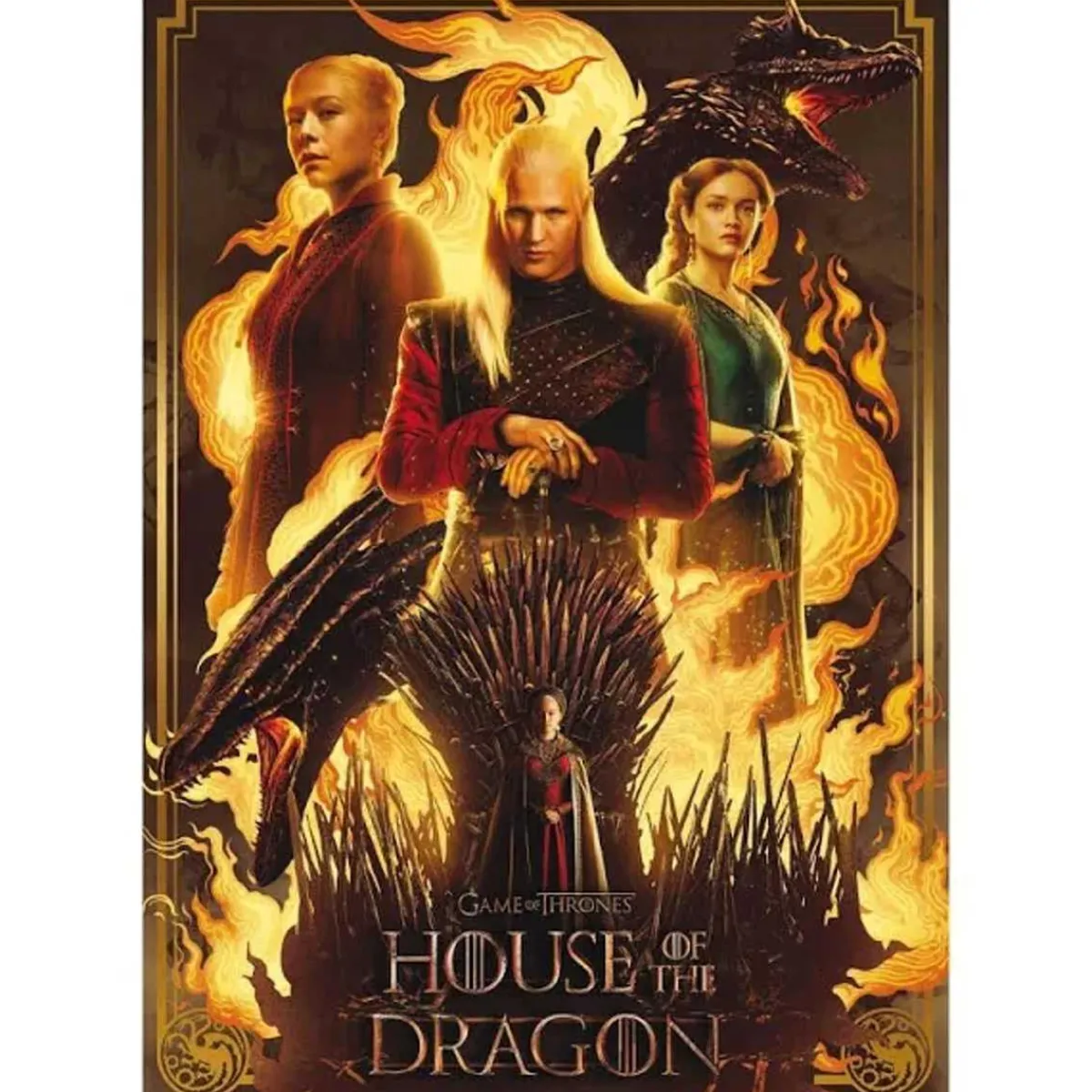 - Puzzle 1000 piezas: Casa del Dragón con Cola Fix para montaje ㅤ*EDUCA BORRAS Best