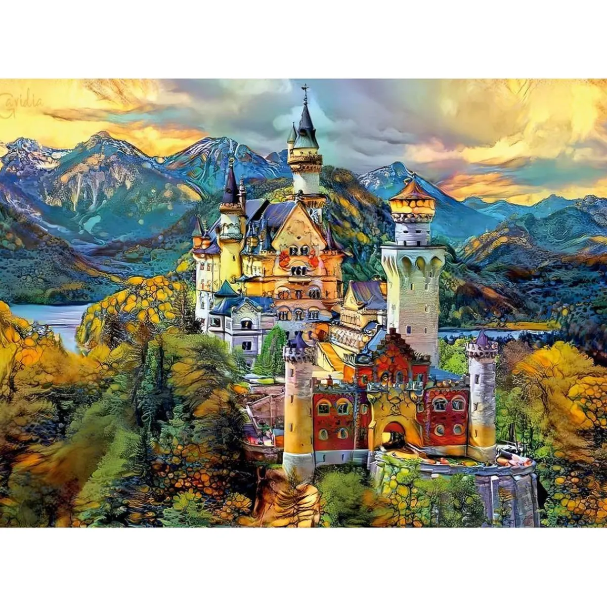 - Puzzle Adultos Neuschwanstein 1000 Piezas ㅤ*EDUCA BORRAS Discount