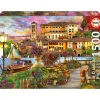 - Puzzle de 1500 piezas: Paseo Italiano, 85 x 60 cm, con cola fix para colgar ㅤ*EDUCA BORRAS New