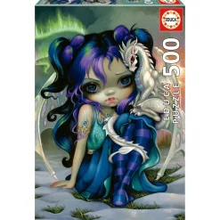 Online - Puzzle Fantasía Dragón Gélido 500 Piezas ㅤ Juegos Y Puzzles