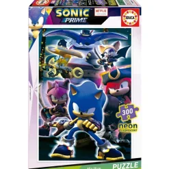 - Puzzle infantil Sonic Prime Neon de 300 piezas ㅤ*EDUCA BORRAS Outlet