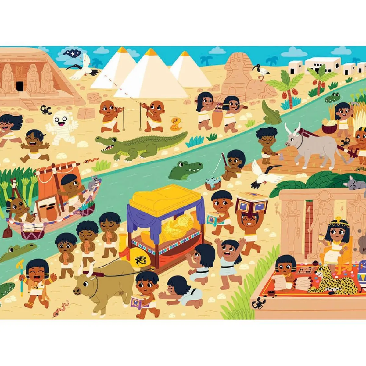 Best Educa Borrás - Antiguo Egipto - Puzzle 150 piezas Happy Learning Juegos Y Puzzles