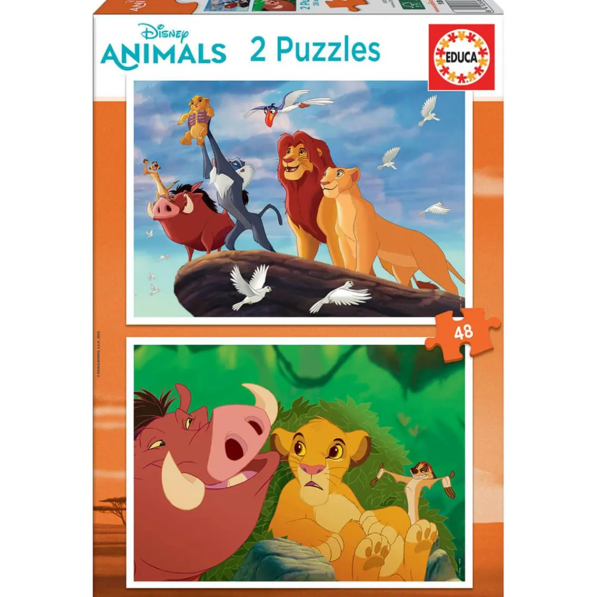 Best Educa Borrás - El Rey León Pack Puzzles 2x48 Piezas Juegos Y Puzzles