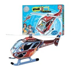 Online Educa Borrás - Helicóptero de rescate - Puzzle Studio 3D Arte Y Manualidades