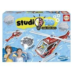 Online Educa Borrás - Helicóptero de rescate - Puzzle Studio 3D Arte Y Manualidades