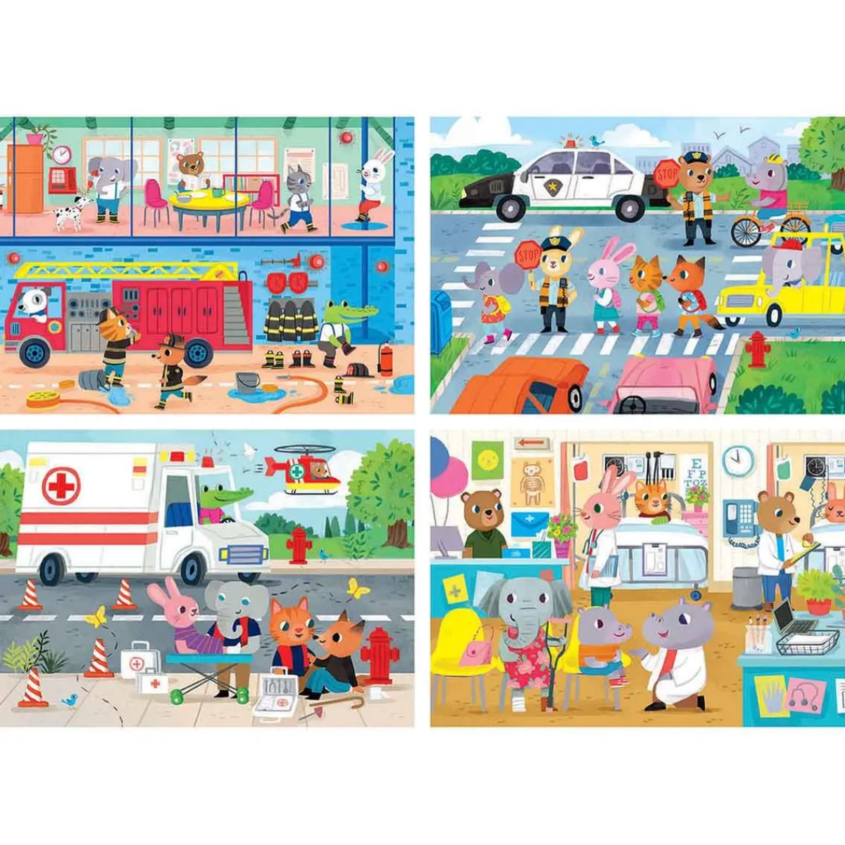 Educa Borrás - Héroes en acción - Pack 4 puzzles progresivos*EDUCA BORRAS Discount
