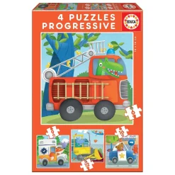 Educa Borrás - Patrulla de Rescate - Pack 4 Puzzles Progresivos*EDUCA BORRAS Sale