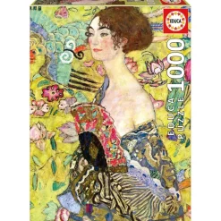 educa borrás - Puzzle Adultos Retrato de Adele Gustav Klimt 1000 Piezas ㅤ Juegos Y Puzzles