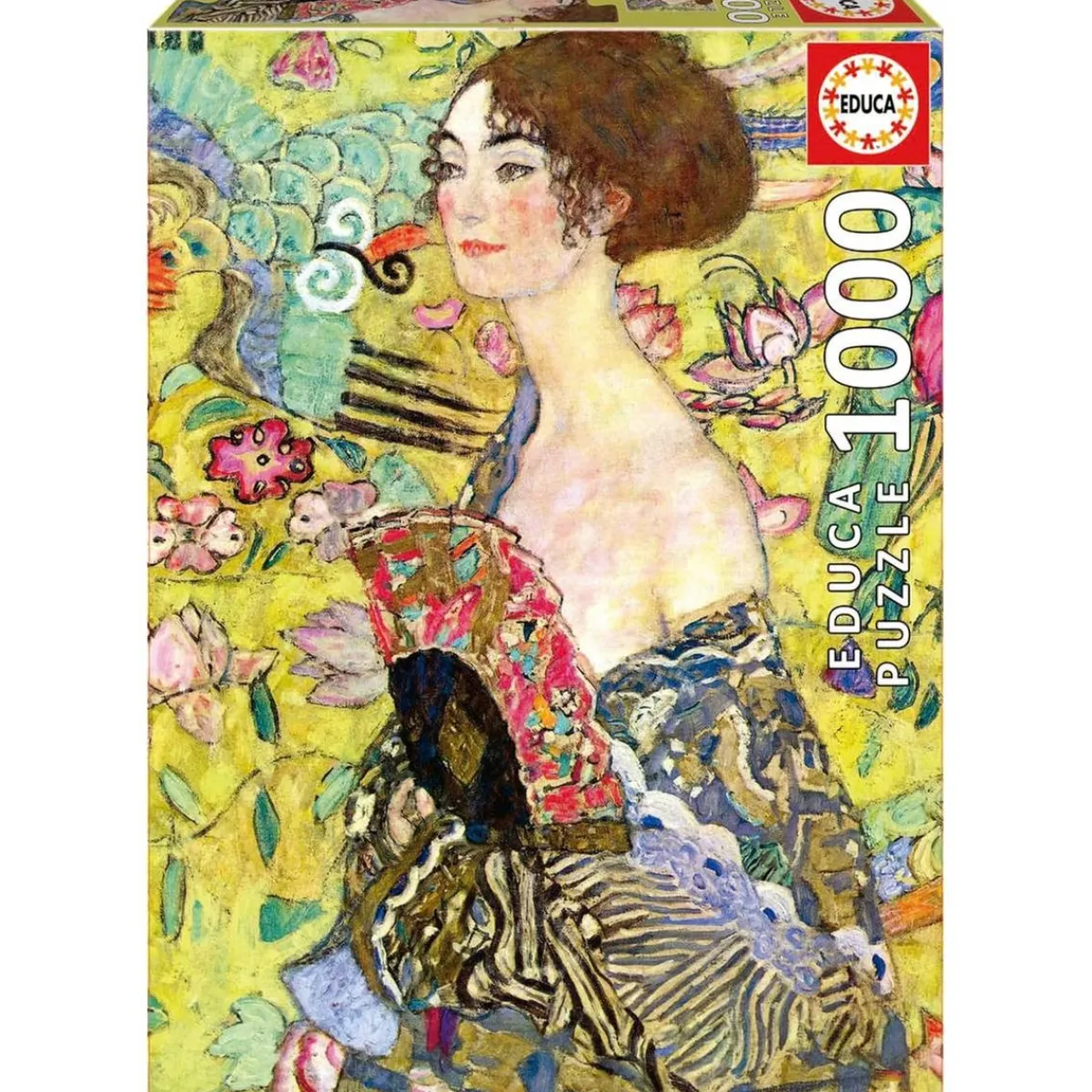 educa borrás - Puzzle Adultos Retrato de Adele Gustav Klimt 1000 Piezas ㅤ Juegos Y Puzzles