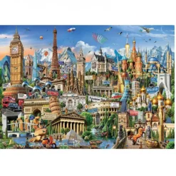 New Borrás - Símbolos de Europa - Puzzle 2000 piezas Juegos Y Puzzles
