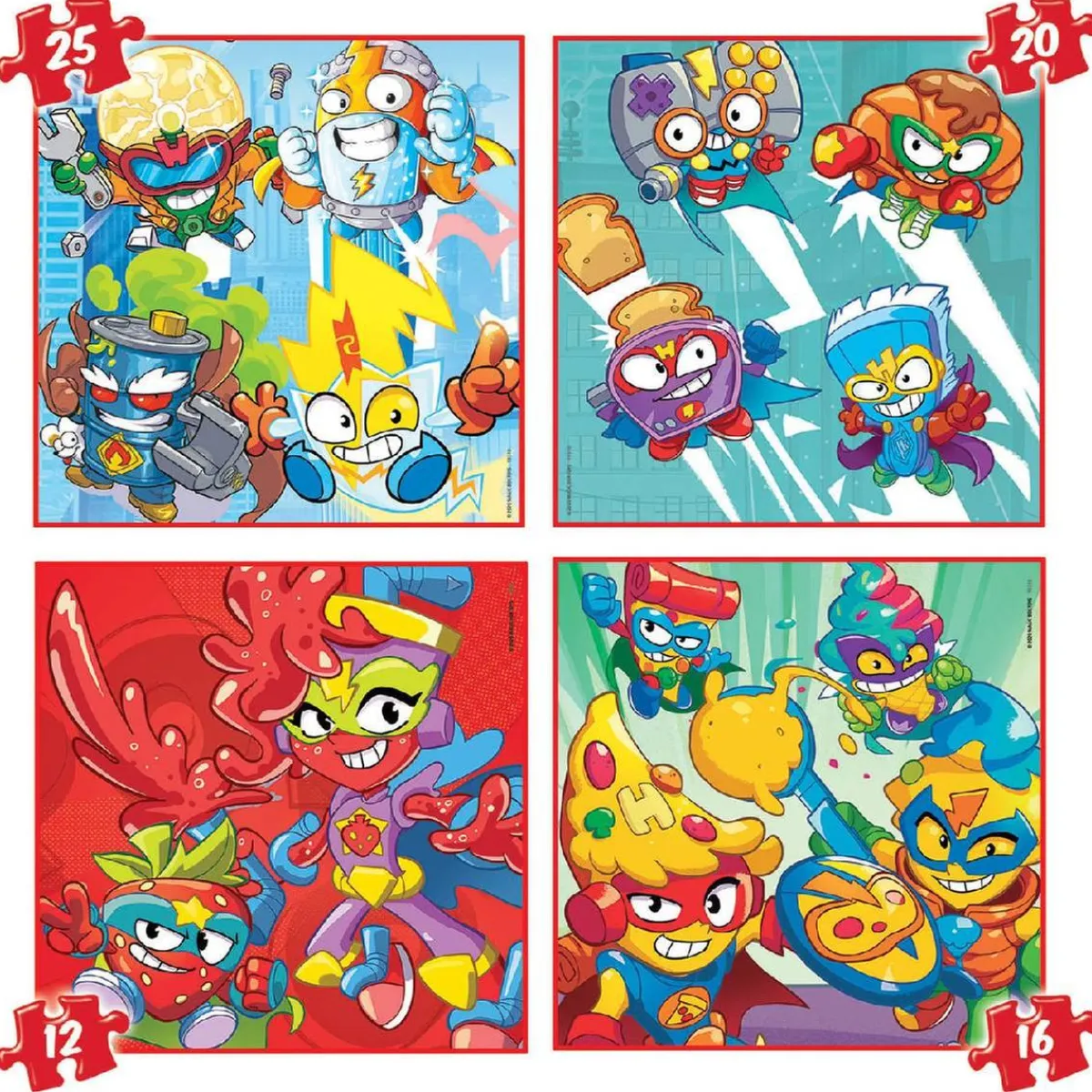 Educa Borrás - SuperThings - Maleta con 4 puzzles progresivos*EDUCA BORRAS Online