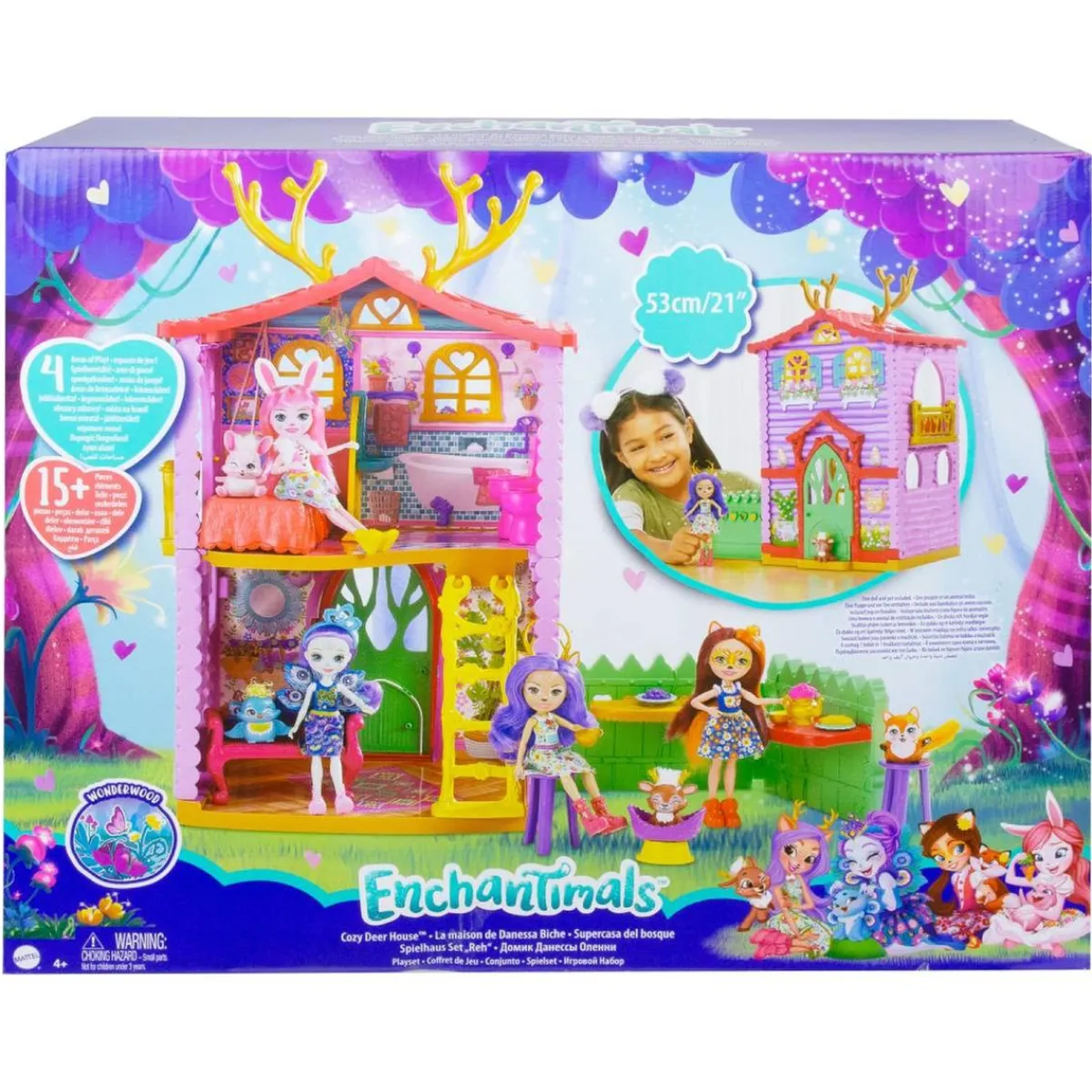 Sale Enchantimals - muñeca Danessa Deer con casa de ciervos Muñecas