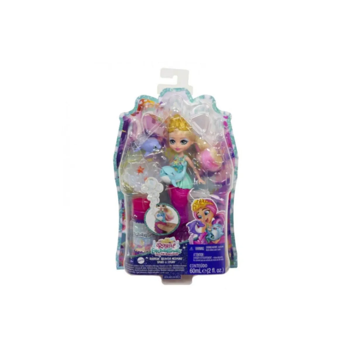 Discount Enchantimals - Royal ocean kingdom - Sirena mágica con pompero Muñecas