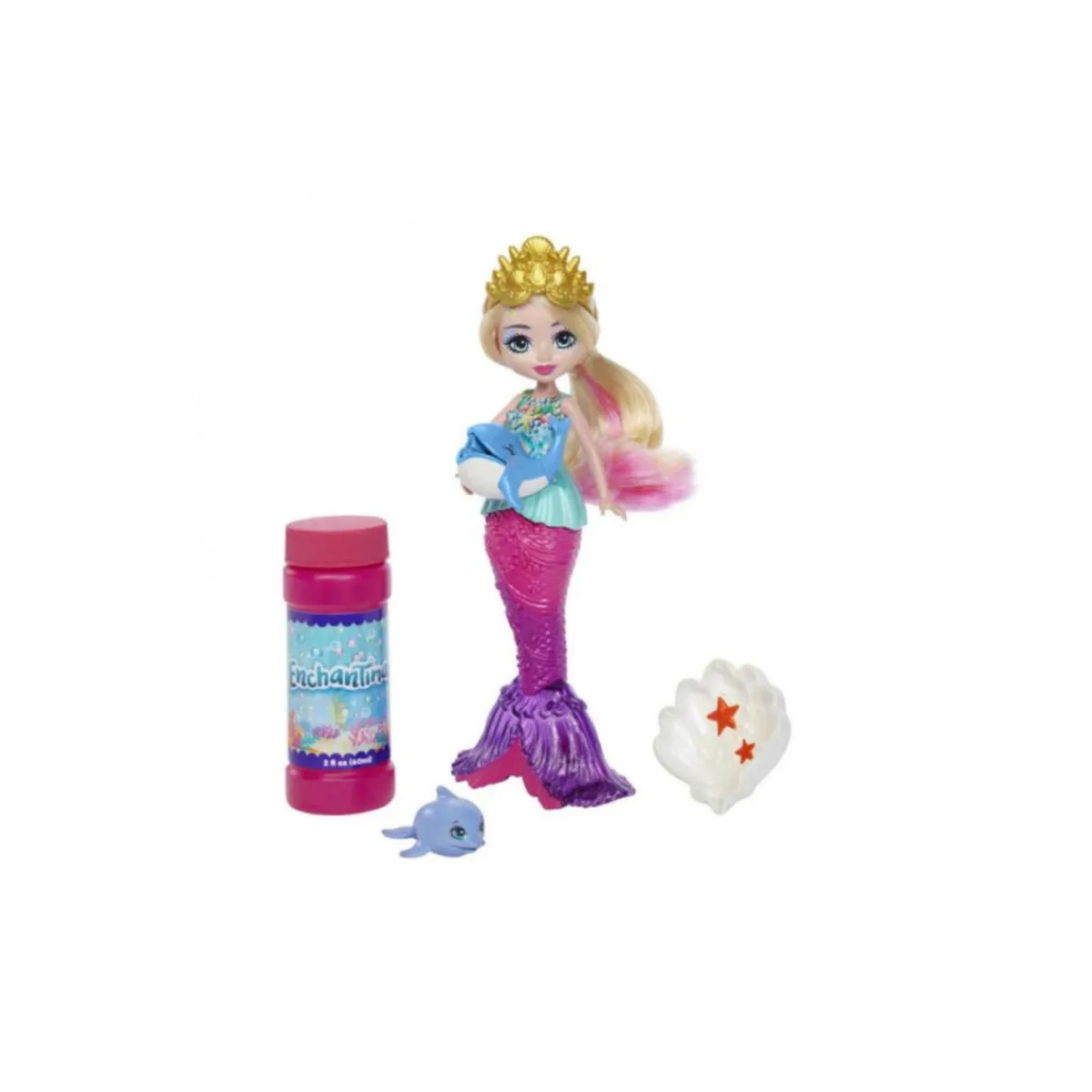 Discount Enchantimals - Royal ocean kingdom - Sirena mágica con pompero Muñecas