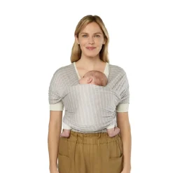 Best - Fular Aura rayas grises Portabebés Y Bici·Portabebés Y Mochilas