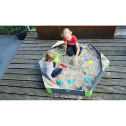 Exit - Arenero de madera Aksent Hexágono 160 x 140 cm*Exit Toys Outlet