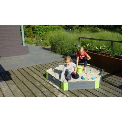 Exit - Arenero de madera Aksent Hexágono 160 x 140 cm*Exit Toys Outlet