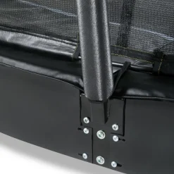 Online Exit - Cama elástica de suelo Dynamic 427 cm negro con red de seguridad Camas Elásticas