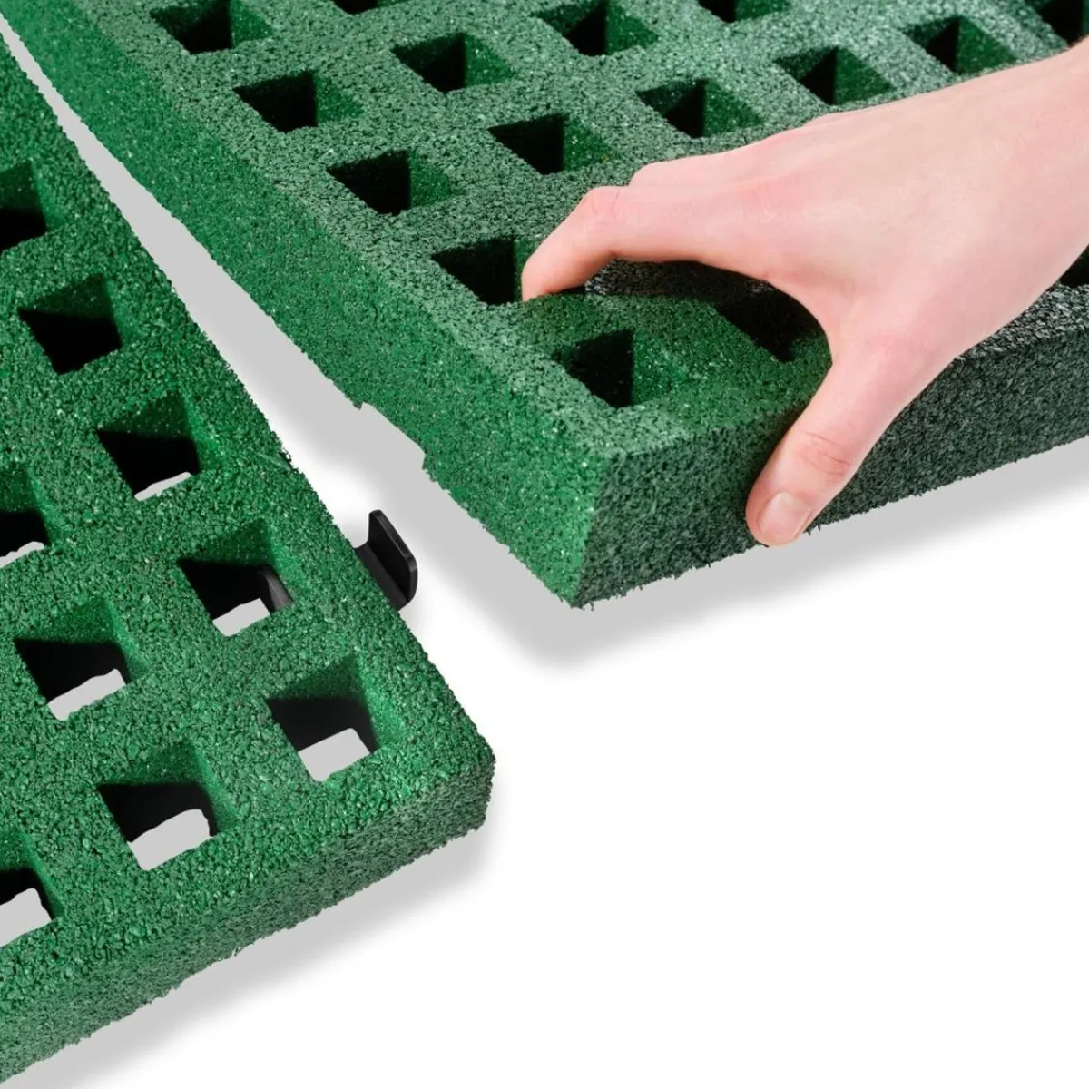 Hot Exit - Cama elástica de suelo Dynamic 305 cm negro con perímetro de seguridad Camas Elásticas