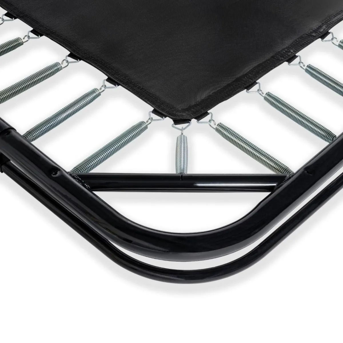 New Exit - Cama elástica de suelo Dynamic 244 x 427 cm negro con red de seguridad Camas Elásticas