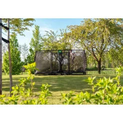 Exit - Cama elástica de suelo Allure Classic 244 x 427 cm negro*Exit Toys Discount