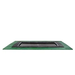 Discount Exit - Cama elástica de suelo Dynamic 275 x 458 cm negro con perímetro de seguridad Camas Elásticas