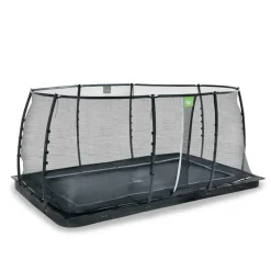 Exit - Cama elástica de suelo Dynamic 275 x 458 cm negro con red de seguridad*Exit Toys
