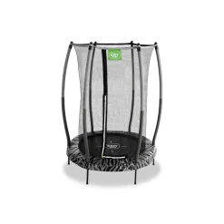 Exit - Cama elástica Junior Tiggy negro/gris con red de seguridad*Exit Toys Clearance