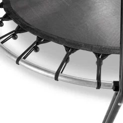 Online Exit - Cama elástica Junior Tiggy negro/gris con barra de apoyo Camas Elásticas