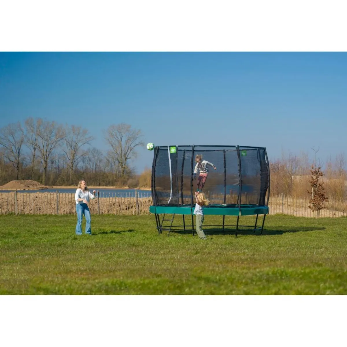 Exit - Cama elástica Lotus Premium 427 cm negro*Exit Toys Hot