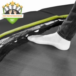 Hot Exit - Cama elástica redonda con acolchado negro 366 cm Camas Elásticas