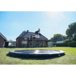 Clearance Exit - Cama elástica redonda con acolchado negro 305 cm Camas Elásticas