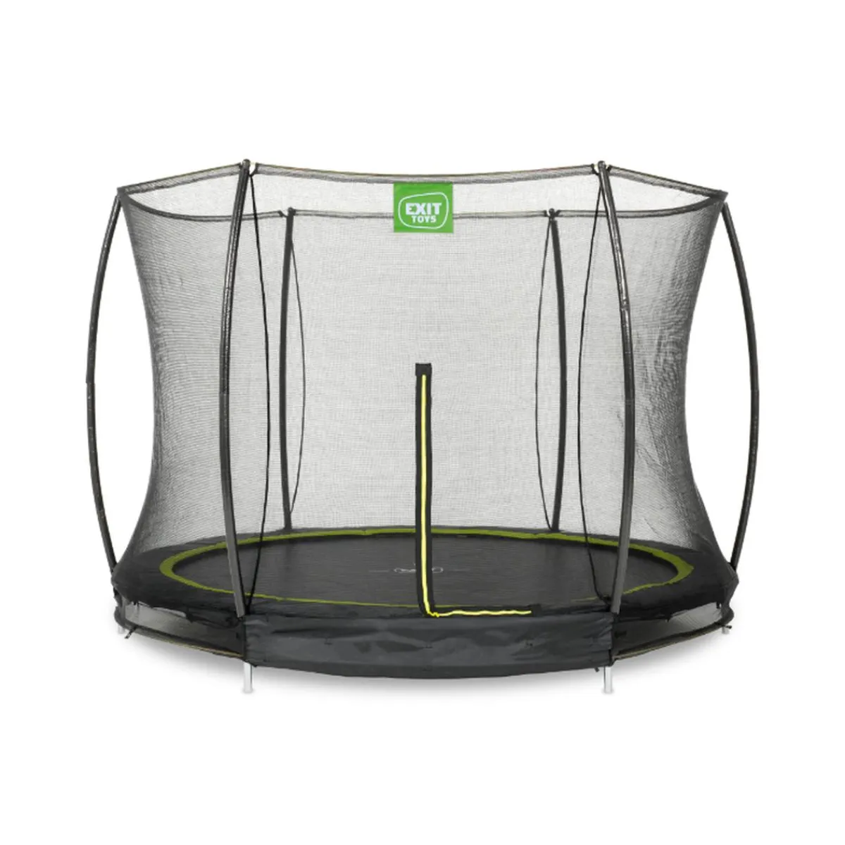 Exit - Cama elástica Silhouette redonda de suelo 244 cm Camas Elásticas