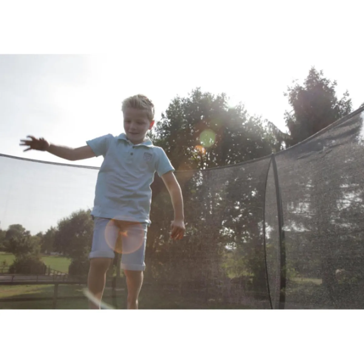 Exit - Cama elástica Silhouette redonda de suelo 244 cm Camas Elásticas