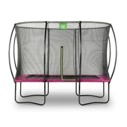 Outlet Exit - Cama elástica Silhouette rectangular rosa 214 cm Camas Elásticas